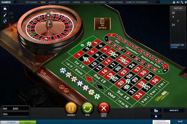 William Hill Casino Club Roulette