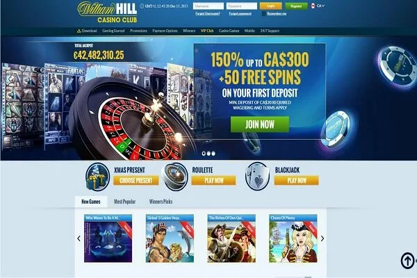 william hill casino club