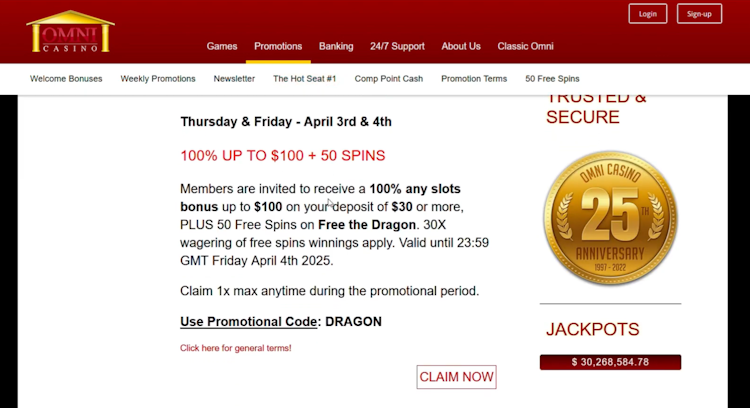 Omni Casino Promo
