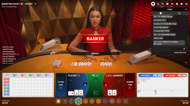 Ruby Fortune Casino Baccarat