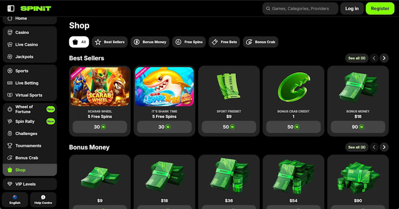 spinit casino games